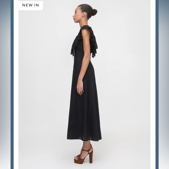 Hill House Home The Milani Dress in Black Size Large - Picture 2 of 6